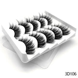 Lashes 5/10 Pairs 3D Faux Mink Lashes Fluffy Soft Wispy Volume Natural long False Eyelashes Eye Lashes Reusable Eyelashs Makeup