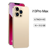 Hot Selling PHONE13 PRO MAX 16GB+512GB 6.7 Inch full Display Android 10.0 Mobile Phone I13 PRO MAX Cell Phone Smartphone