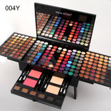 MISS ROSE 180 color net red goddess recommended eye shadow box makeup set neon blush eye shadow box with makeup tray,makeup