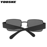 YOOSKE Vintage Steampunk Sunglasses Men 2020 Brand Deisgn Square Sun Glasses for Women Personality Outdoor Goggles UV400