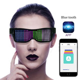 Party Light Up Toys App Blue tooth Display Magic Led Eyeglasses