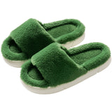 New Style Small Fresh Beach Woven Fashion Flat Slipper Women,  With Fur Slippers For Women