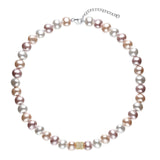 Luxury New Beads Design White Pink Multi-Color Mini Pearl Choker Necklace