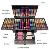 MISS ROSE 180 color net red goddess recommended eye shadow box makeup set neon blush eye shadow box with makeup tray,makeup