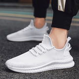 Fashion Sneakers Lightweight Men Casual Shoes Breathable Male Footwear Lace Up Walking Shoe Sport Running Sneaker Plus Size