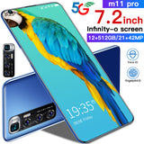 New Unlocked Smartphone M11 Pro With Dual SIM Card Face ID Original Unlock Android 9.0 5GB+512GB Celulares