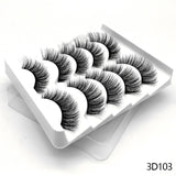 Lashes 5/10 Pairs 3D Faux Mink Lashes Fluffy Soft Wispy Volume Natural long False Eyelashes Eye Lashes Reusable Eyelashs Makeup