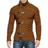 Men&#39;s Sweaters Stretchy Stylish Acrylic Fiber Loose Sweater Coat Causal-Solid Color Slim Fit Turtleneck Pullovers Sweater