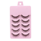 Eye makeup accessories 5 pairs set Cos cross false eyelashes Lash Extension 3D bunch Japanese Fairy Little Devil Cosplay 5 Pairs