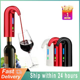 Electric Wine Pourer Wine Aerator Portable Pourer Instant Wine Decanter Dispenser Pump One-Touch Automatic USB Rechargeable