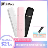 inFace Ultrasonic Skin Care Scrubber Spatula Face Massager Dead Skin Blackhead Removal Ultrasound Facial Peeling Lifting Devices