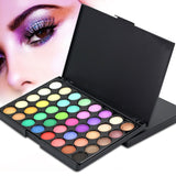 40 Colors Eye Shadow Plate Makeup Matte Luminous Eyeshadow Waterproof Sweatproof Matte Shimmer Long Lasting EyeShadow Plate