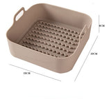 Silicone Pot for Airfryer Reusable Air Fryer Accessories Baking Basket Pizza Plate Grill Pot Kitchen Cake Cooking Baking Tools