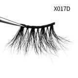 Soft Mink Eyelashes 3D Curl Winged End Eye Elongated Fake Lashes Thick Handmade Natural False Eyelash Messy Cross Lash Wholesale