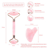 Natural Rose Quartz Facial Massager Jade Roller  Body Jade Massager DermaRoller Skincare Ice Roller Wrinkle Removal Beauty Tool