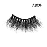 Soft Mink Eyelashes 3D Curl Winged End Eye Elongated Fake Lashes Thick Handmade Natural False Eyelash Messy Cross Lash Wholesale