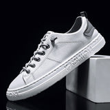 2022 Men&#39;s Casual Shoes Lightweight Breathable Men Shoes Flat Lace-Up Men Sneakers White Business Travel Unisex Tenis Masculino