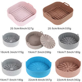 Silicone Pot for Airfryer Reusable Air Fryer Accessories Baking Basket Pizza Plate Grill Pot Kitchen Cake Cooking Baking Tools