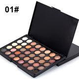 40 Colors Eye Shadow Plate Makeup Matte Luminous Eyeshadow Waterproof Sweatproof Matte Shimmer Long Lasting EyeShadow Plate