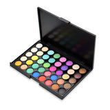 40 Colors Eye Shadow Plate Makeup Matte Luminous Eyeshadow Waterproof Sweatproof Matte Shimmer Long Lasting EyeShadow Plate