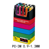 UNI POSCA Marker Pen PC-1M PC-3M PC-5M Set POP Poster Advertising Paint Pen Comic Painting Round Head Stationery Caneta Posca