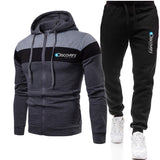 New 2022 Discovery Channel Men Zipper Hoodies Sweatshirt+Sweatpants Suit Autumn Winter Warm Tracksuit Sets Men's Hooded Outwear