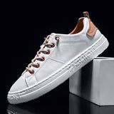 2022 Men&#39;s Casual Shoes Lightweight Breathable Men Shoes Flat Lace-Up Men Sneakers White Business Travel Unisex Tenis Masculino