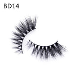 Soft Mink Eyelashes 3D Curl Winged End Eye Elongated Fake Lashes Thick Handmade Natural False Eyelash Messy Cross Lash Wholesale