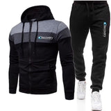 New 2022 Discovery Channel Men Zipper Hoodies Sweatshirt+Sweatpants Suit Autumn Winter Warm Tracksuit Sets Men's Hooded Outwear