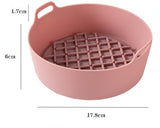 Silicone Pot for Airfryer Reusable Air Fryer Accessories Baking Basket Pizza Plate Grill Pot Kitchen Cake Cooking Baking Tools