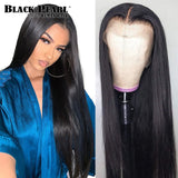 Black Pearl Hair Straight 13X4 Lace Front Human Hair Wigs Straight Hair Human Hair Wig For Women Frontal Wig Human Hair Glueles