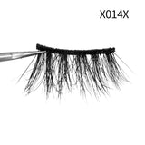 Soft Mink Eyelashes 3D Curl Winged End Eye Elongated Fake Lashes Thick Handmade Natural False Eyelash Messy Cross Lash Wholesale