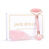 Natural Rose Quartz Facial Massager Jade Roller  Body Jade Massager DermaRoller Skincare Ice Roller Wrinkle Removal Beauty Tool