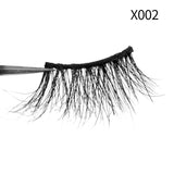 Soft Mink Eyelashes 3D Curl Winged End Eye Elongated Fake Lashes Thick Handmade Natural False Eyelash Messy Cross Lash Wholesale