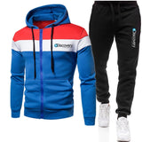 New 2022 Discovery Channel Men Zipper Hoodies Sweatshirt+Sweatpants Suit Autumn Winter Warm Tracksuit Sets Men's Hooded Outwear