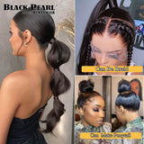 Black Pearl Hair Straight 13X4 Lace Front Human Hair Wigs Straight Hair Human Hair Wig For Women Frontal Wig Human Hair Glueles