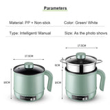 1.7L Multifunction Electric Cooking Machine Single/Double Layer Hot Pot Mini Intelligent Electric Rice Cooker Non-stick Pan Pots