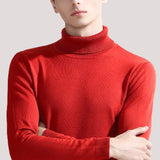 6-color Turtleneck Sweater Male Autumn and Winter New Style Fashion Casual Slim Fit Solid Color Warmth Pullover Male Brand