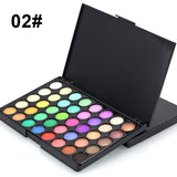 40 Colors Eye Shadow Plate Makeup Matte Luminous Eyeshadow Waterproof Sweatproof Matte Shimmer Long Lasting EyeShadow Plate