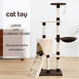 Large Cat Tree Parts integrated sisal cat toy with  jumping post Cat Houses Blue Brown and beige