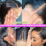 Black Pearl Hair Straight 13X4 Lace Front Human Hair Wigs Straight Hair Human Hair Wig For Women Frontal Wig Human Hair Glueles