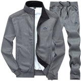 Male Autumn Two Piece Clothing Casual Track Suit Sportswear Sweatsuits Men Tracksuits with Pants New Gyms Set Thicken Fleece