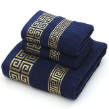 Towel Set Geometric Pattern