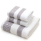 Towel Set Geometric Pattern