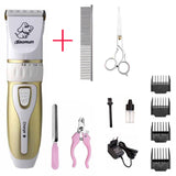 Professional Rechargeable Pet Cat Dog Hair Trimmer Grooming Kit Horse Electrical Clipper Shaver Set Haircut Machine