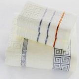 Towel Set Geometric Pattern