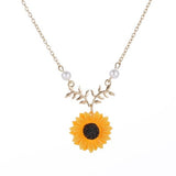 Romantic Sunflower Pendant