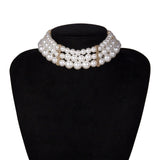 Multi layer White Imitation Pearl