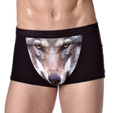 Male Underwear Funny Cool Underpants Wolf Modal