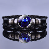 12 Zodiac Signs Constellation Charm Bracelet Men Women Fashion